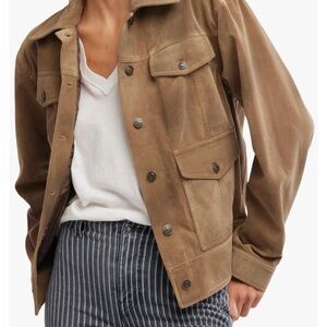 Free People Tan Utility Jacket